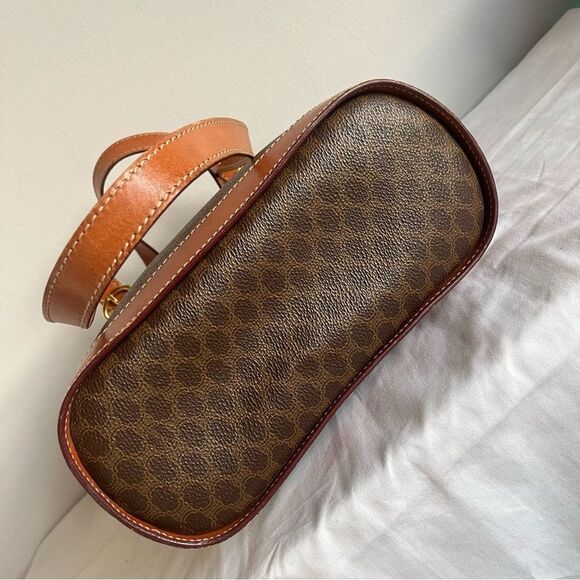 CELINE Vintage Bucket Bag Tote Shoulder Bag Monogram Linea Louise - Picture 8 of 16